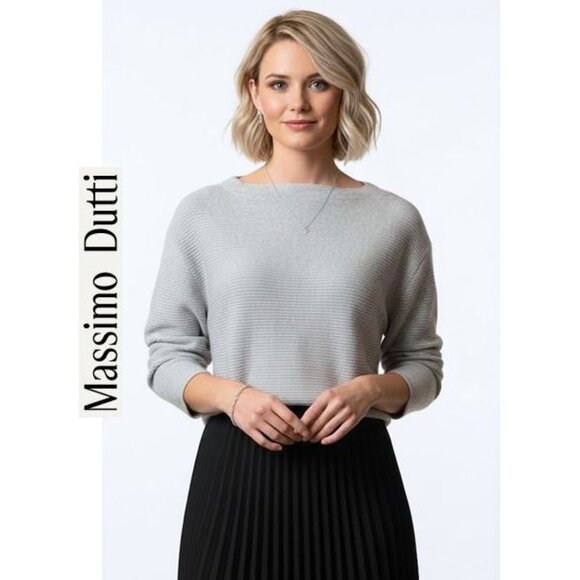 Massimo Dutti Sweaters - MASSIMO DUTTI, Cozy, classy pale light blue sweater